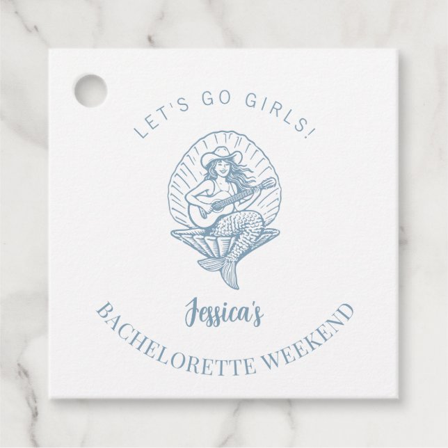 Strand Bachelorette Geschenkanhänger (Vorderseite)