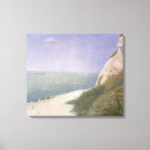 Strand bei Honfleur von Georges Seurat, Vintage Ar Leinwanddruck