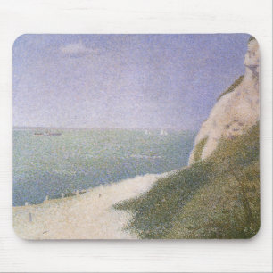 Strand bei Honfleur von Georges Seurat, Vintage Ar Mousepad