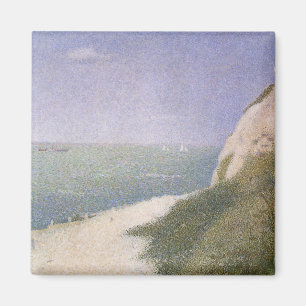 Strand bei Honfleur von Georges Seurat, Vintage Ku Magnet