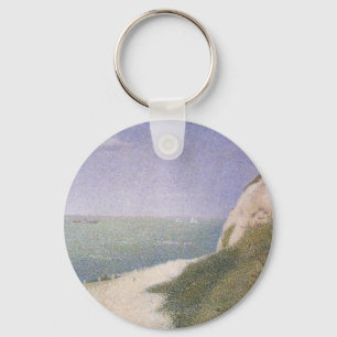 Strand bei Honfleur von Georges Seurat, Vintage Ku Schlüsselanhänger