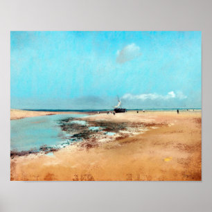 Strand bei Low Tide (Mouth of the River), Edgar De Poster