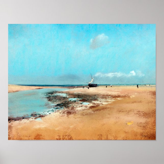 Strand bei Low Tide (Mouth of the River), Edgar De Poster (Vorne)