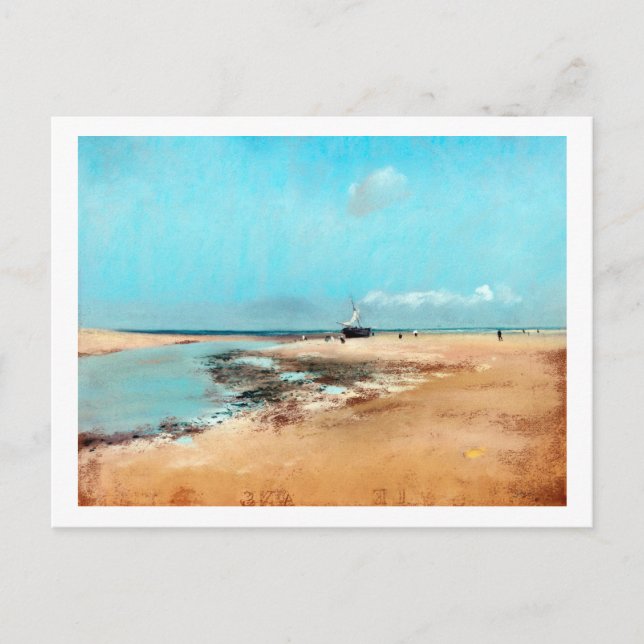 Strand bei Low Tide (Mouth of the River), Edgar De Postkarte (Vorderseite)