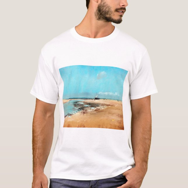 Strand bei Low Tide (Mouth of the River), Edgar De T-Shirt (Vorderseite)
