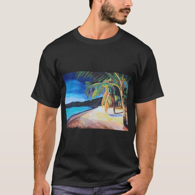 Strand bei Magen's Bay St. Thomas Usvi - T-Shirt (Vorderseite)