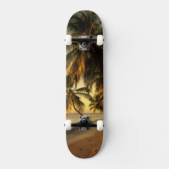 Strand bei Sonnenuntergang, Trinidad Skateboard (Vorderseite)