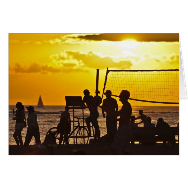 Strand bei Sunset (Vorderseite (Horizontal))