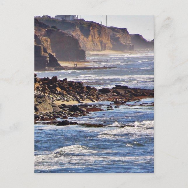 Strand bei Sunset Cliffs Postkarte (Vorderseite)