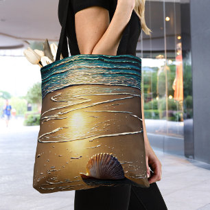 Strand bei Sunset mit Muscheln