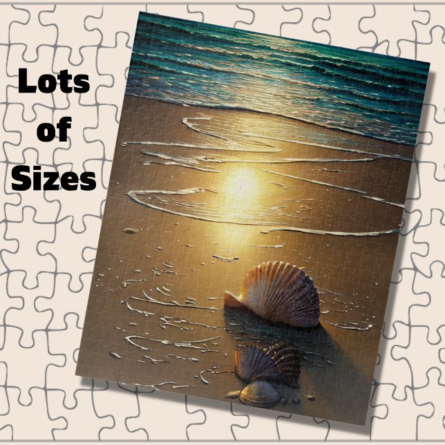 Strand bei Sunset mit Muscheln Puzzle (Von Creator hochgeladen)