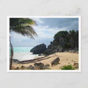 Strand bei Tulum Ruins, Quintana Roo, Mexiko Postkarte