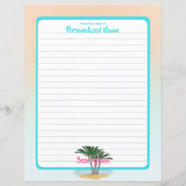 Strand Bitte begrenzt Papierblatt