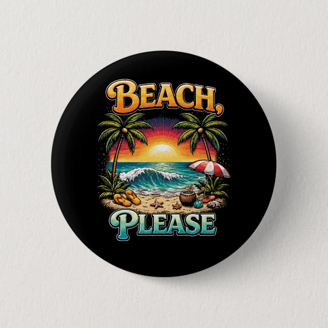 Strand, bitte button (Vorderseite)