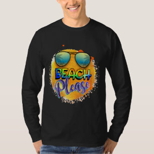 Strand bitte Grafik Thema T-Shirt