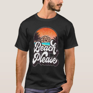 Strand Bitte Hawaii Beach Sunset Sommerurlaub F T-Shirt
