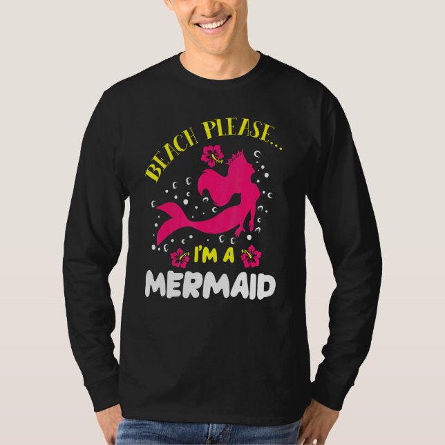 Strand Bitte im Meerjungfrau Schwanz Sea Myth T-Shirt (Vorderseite)