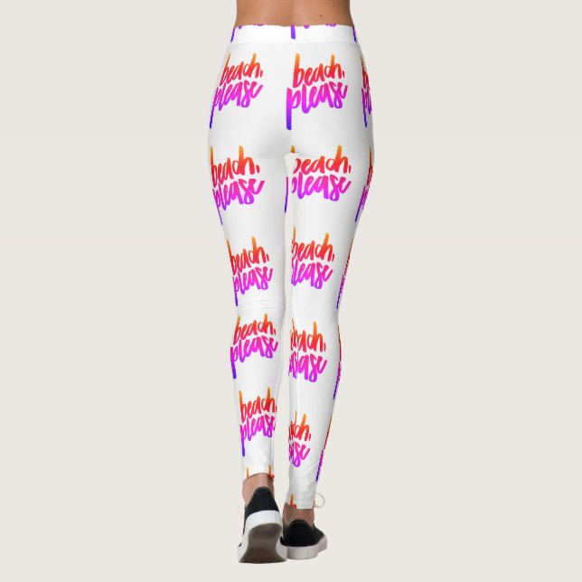 Strand Bitte Leggings (Rückseite)