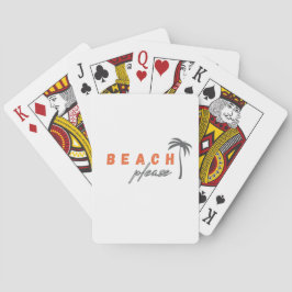 Strand bitte. Palme Classic Playing Cards Spiel Spielkarten