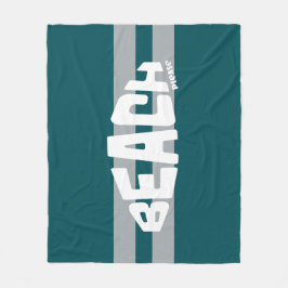 Strand Bitte Philadelphia Fußball Green & Silver Fleecedecke