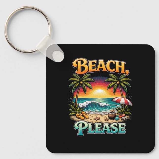 Strand, bitte schlüsselanhänger (Vorderseite)