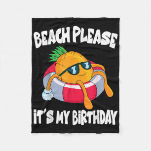 Strand bitte seinen Geburtstag lustige Ananas Obst Fleecedecke