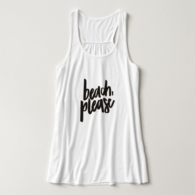 Strand Bitte T - Shirt (Design Vorderseite)