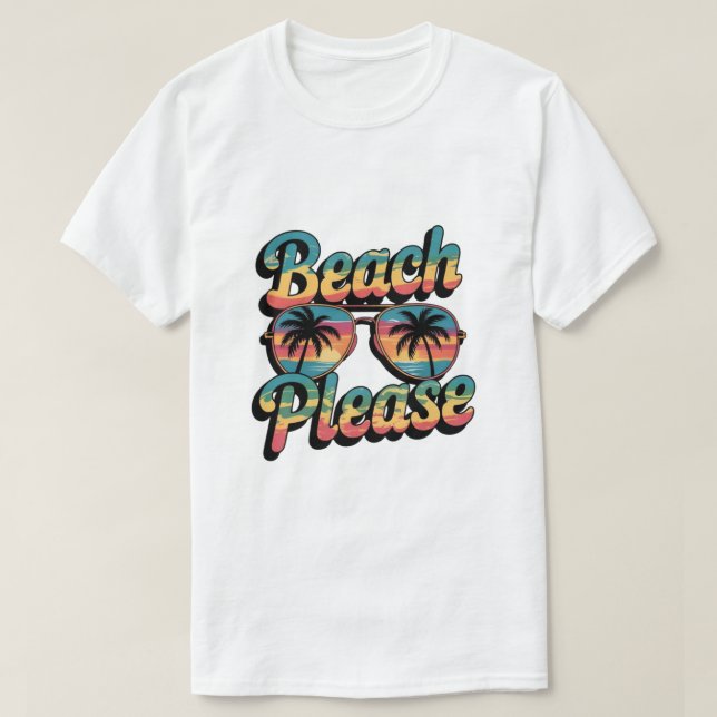 Strand Bitte  T-Shirt (Design vorne)
