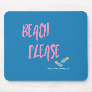 Strand bitte tropischen Stil Sommer Grafik Mousepad