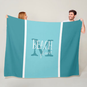 Strand bitte Typografie auf JEDER FARBE mit Monogr Fleecedecke