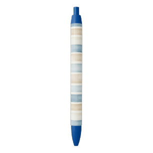 Strand Blau Creme Streifen Kugelschreiber