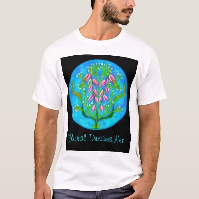 Strand-Blumen T-Shirt (Vorderseite)