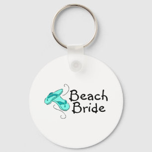 Strand-Braut (Strand-Hochzeit) Schlüsselanhänger