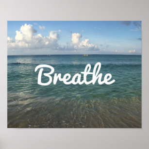 Strand "Breathe" Geist Yoga & Meditation Poster
