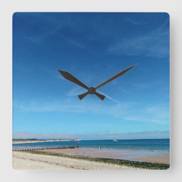 Strand Bridlington Quadratische Wanduhr