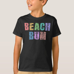 STRAND BUM-Retro Vintage gestörte Strandbum T-Shirt