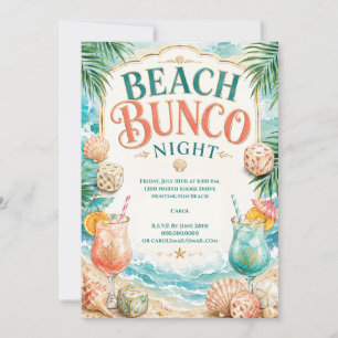 Strand-Bunco-Abend Einladung