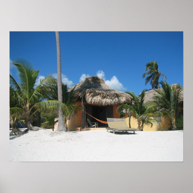 Strand Cabana Poster (Vorne)