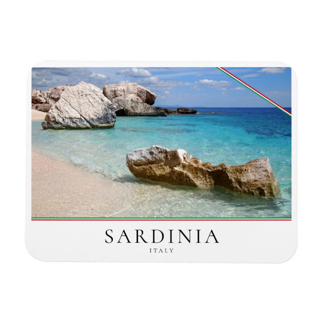 Strand Cala Mariolu, Sardinien, Italien Magnet (Horizontal)