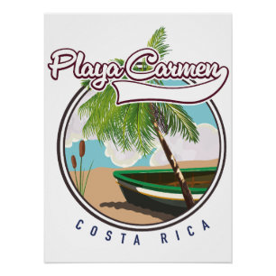 Strand Carmen Costa Rica Poster