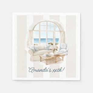 Strand Chic Old Money Strandhaus Sommerparty Serviette