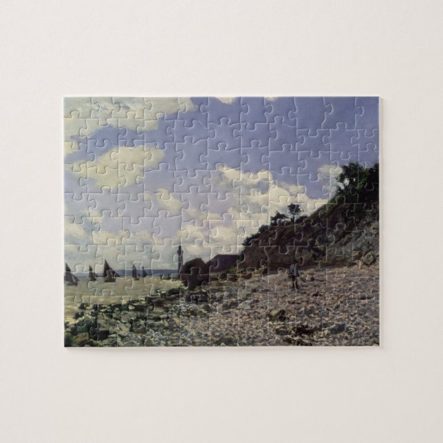 Strand Claude Monets | bei Honfleur, 1864 Puzzle (Horizontal)