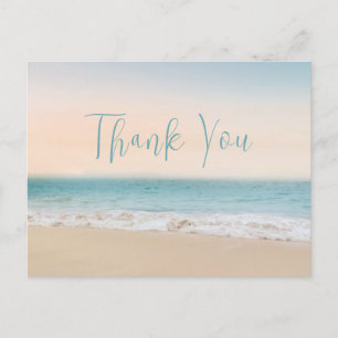 Strand Danke Baby Shower Geschlechtsneutral  Postkarte