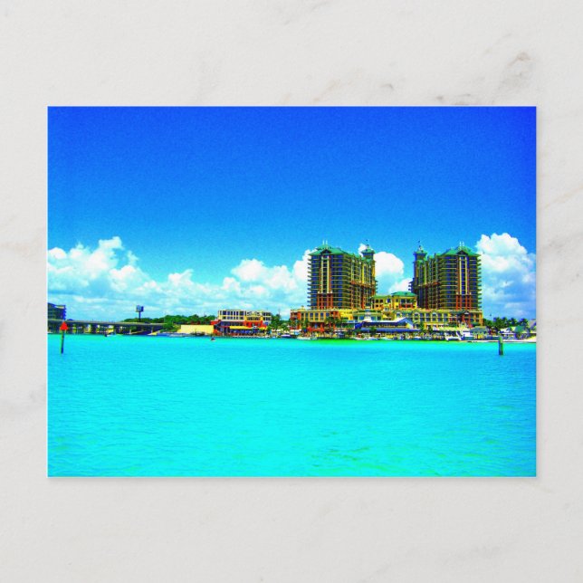 Strand des Emerald Grande Destin Florida Postkarte (Vorderseite)