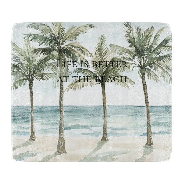 Strand des Herzens Schneidebrett (Vorderseite)