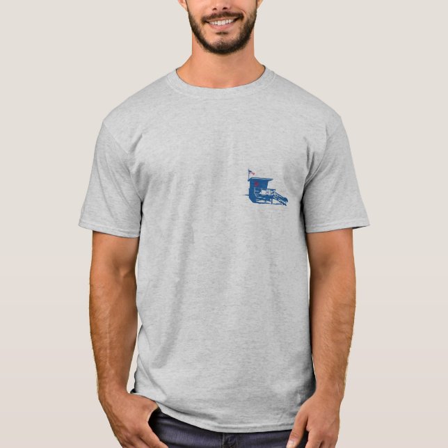 Strand-des Vereins des Turm-15 kurze Hülse T-Shirt (Vorderseite)
