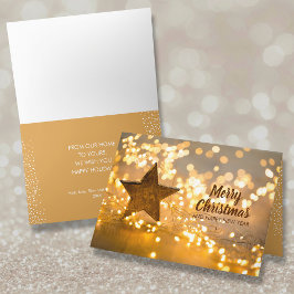 Strand des Weihnachtslichts Karte