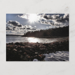 Strand-Drama Postkarte