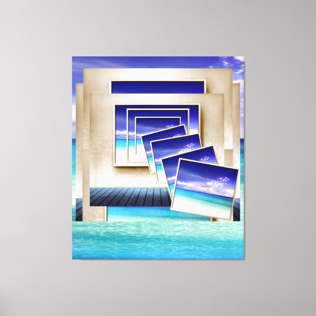 Strand: Ein Bild innerhalb Leinwanddruck (Vorderseite)