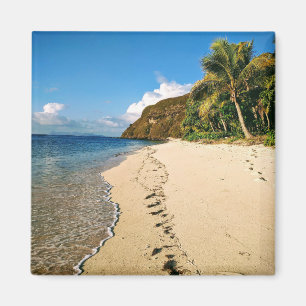 Strand einer Insel in Fidschi Magnet
